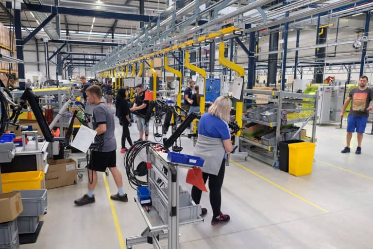 Assembly line at Advanced’s new plant. (Photo: Advanced)