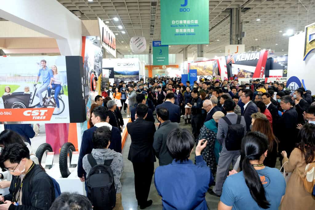 Attendance was up at Taipei Cycle Show in 2024, but the industry is not out of troubled
waters yet. (Photo: Laurens van Rooijen)