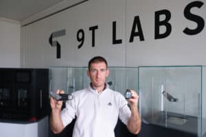 Director of Business Development Yannick Willemin in the assembly hall of 9T Labs. (Photo: 9T Labs)