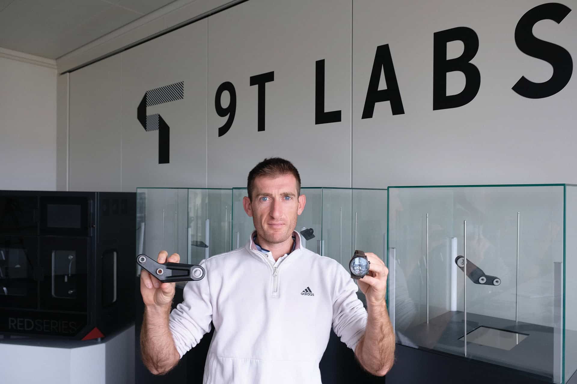 Director of Business Development Yannick Willemin in the assembly hall of 9T Labs. (Photo: 9T Labs)