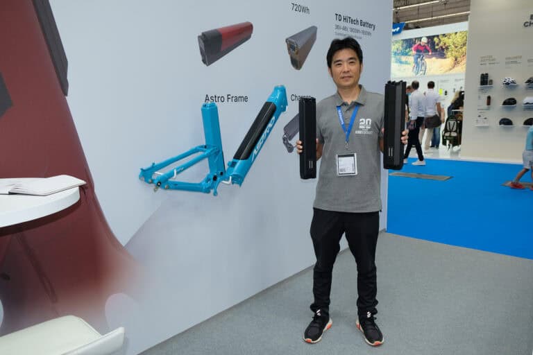 Josh Tsai is heading Darfon Electronics bicycle-related department. (Photo: Laurens van Rooijen)