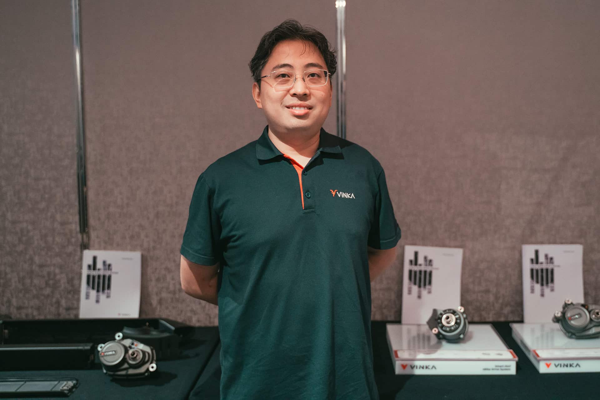 Junning Huang, Vice General Manager of Vinka Motor (Photo: Werner Müller-Schell)