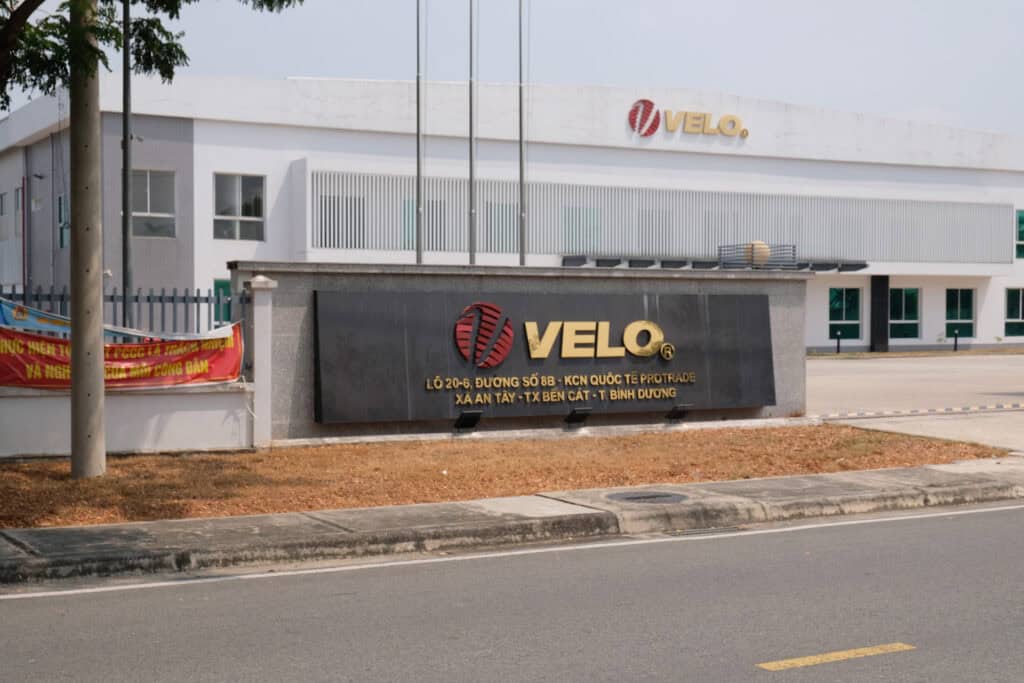 The Velo factory in the Vietnamese are of Bình Dương. (Photo: Laurens van Rooijen)