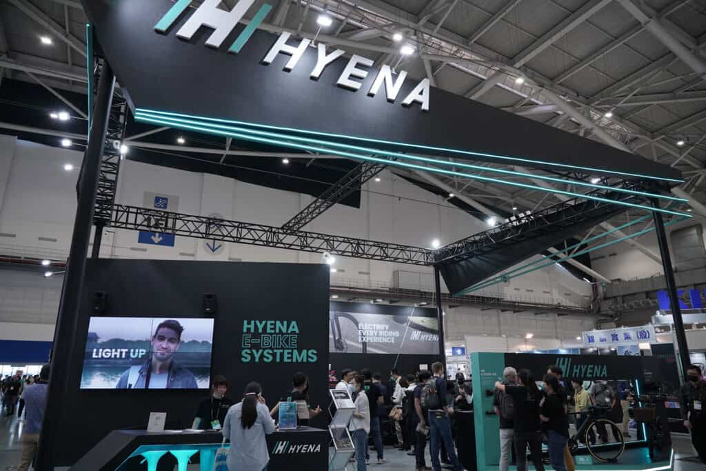 The Hyena booth at last year’s Taipei Cycle Show.