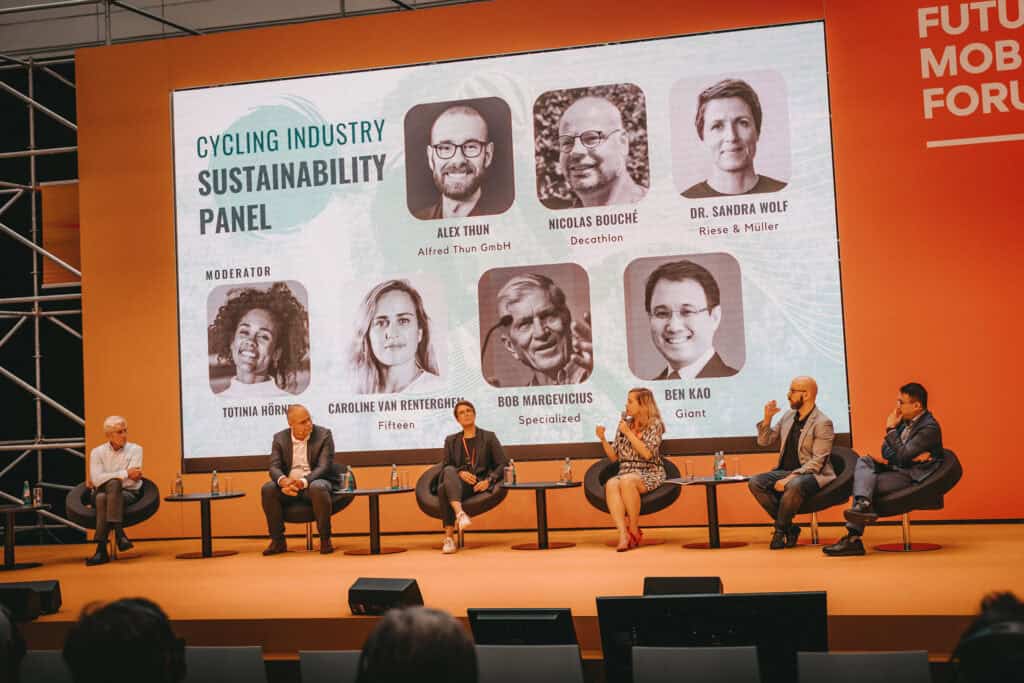 Sustainability is a dominant topic at all major bike shows, such as Eurobike. Sustainability reporting is also becoming a growing focus for more and more companies. (Photo: Werner Müller-Schell)